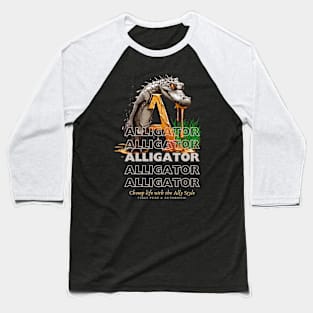 Alligator style Baseball T-Shirt